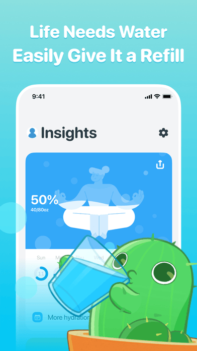 Plant Nanny: the insights screen
