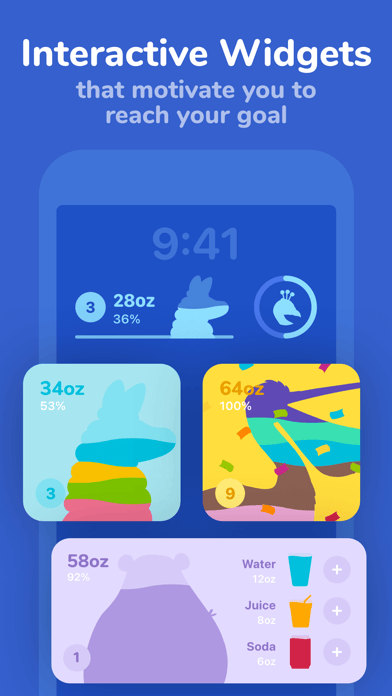 Waterllama: home and lock screen widgets